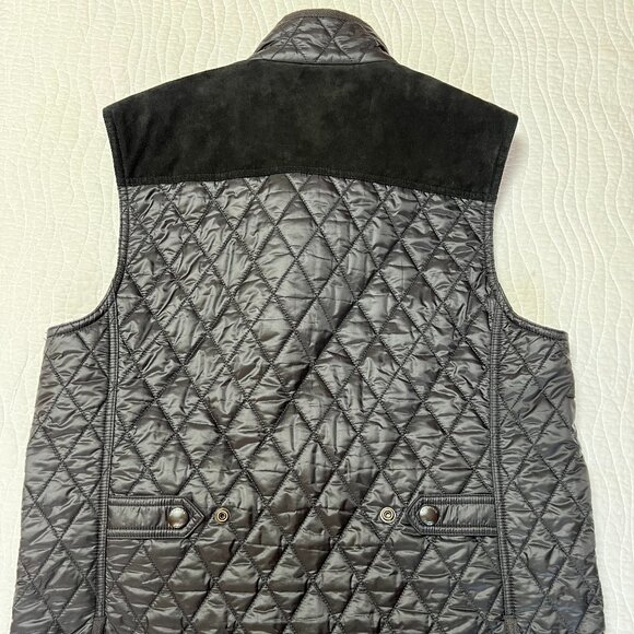 Burberry Brit Men's Rosston Diamond Quilted / Suede Vest - Picture 12 of 14